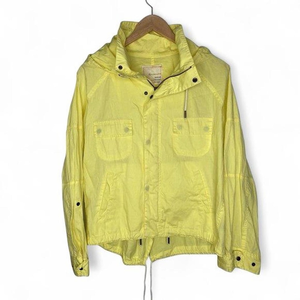 2000’s Alternative Eco Friendly Womens Yellow Full Zip Jacket Hooded